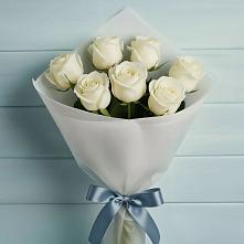 Букет 7 Белых роз Эдлесс Лав #REPLACE_PRED# Таврово