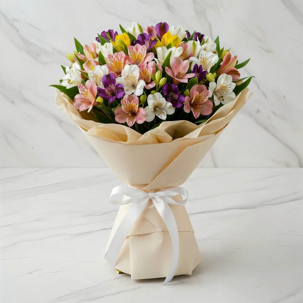 Букет цветов из: Альстромерии в Таврово