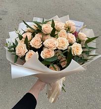 Букет Кремовые розы Латте в Таврово