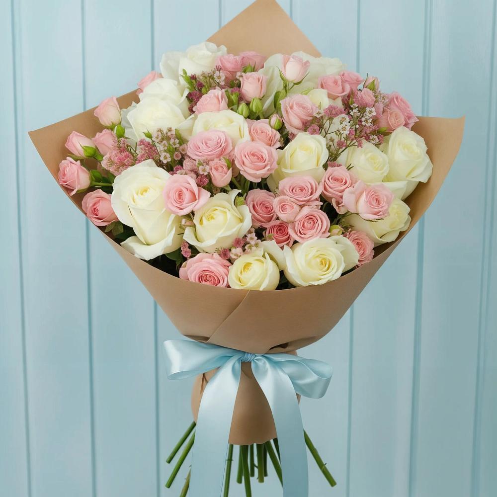 Букет цветов из: Розы в Таврово