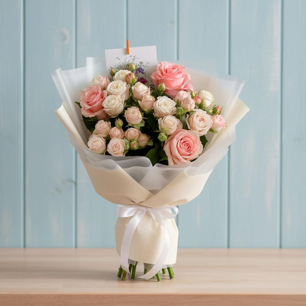 Букет цветов из: Розы в Таврово