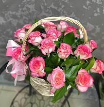 Цветочная композиция из Розы в корзине #REPLACE_PRED# Таврово