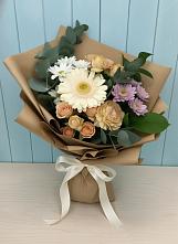 Букет цветов из:  Герберы и Хризантемы в Таврово