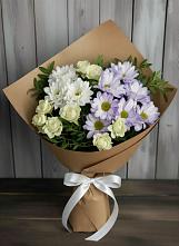 Букет цветов из:  Хризантемы и Розы в Таврово