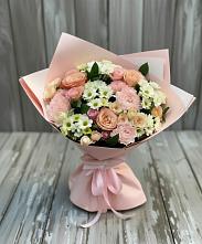 Букет цветов из:  Гвоздики, Розы и Хризантемы в Таврово