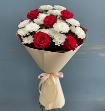 Букет цветов из:  Розы и Хризантемы в Таврово