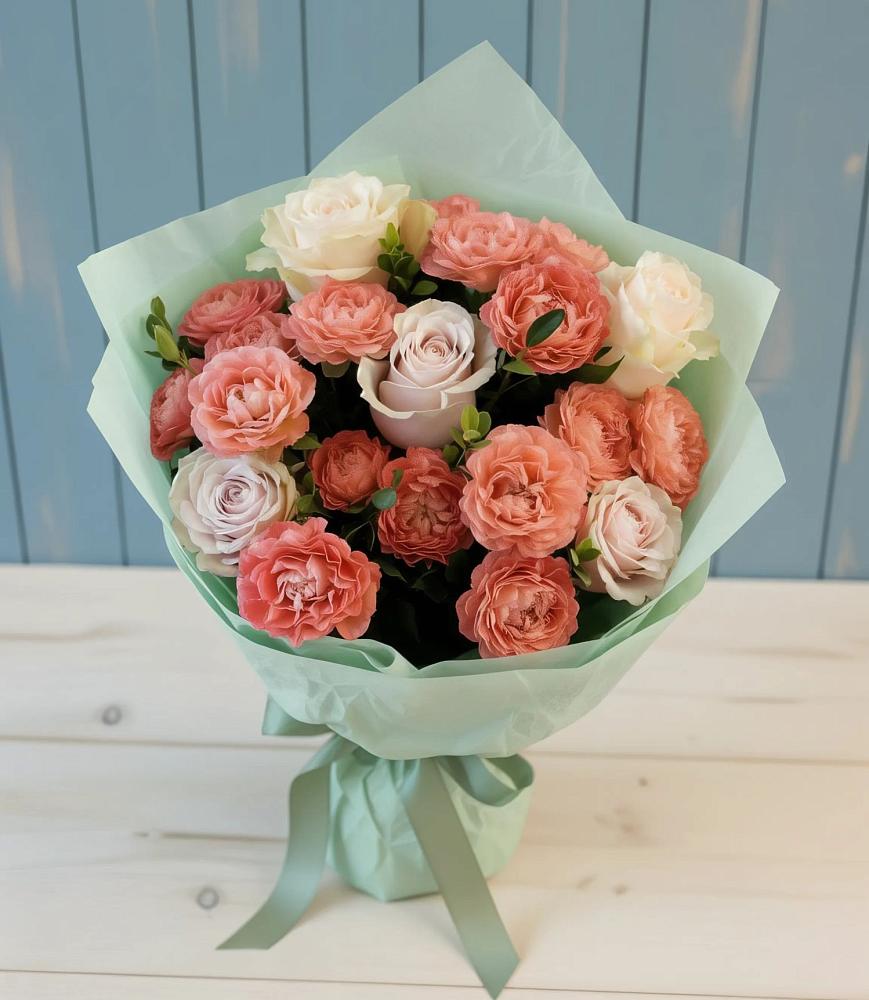 Букет цветов из: Розы в Таврово