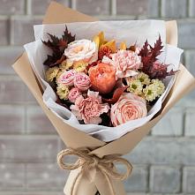 Букет цветов из:  Гвоздики, Хризантемы и Розы в Таврово