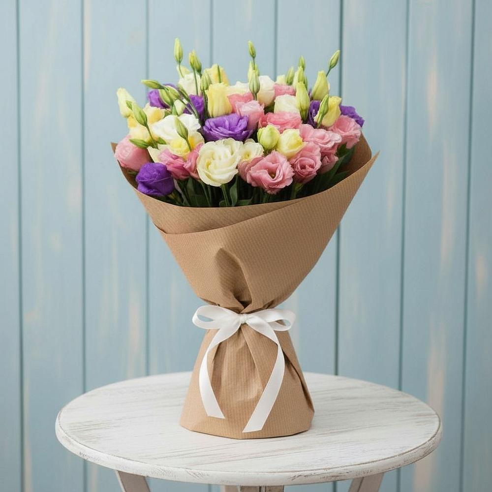 Букет цветов из: Лизиантусы в Таврово