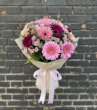 Букет цветов из:  Герберы и Хризантемы в Таврово