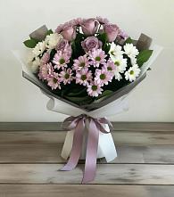 Букет цветов из:  Хризантемы и Розы в Таврово