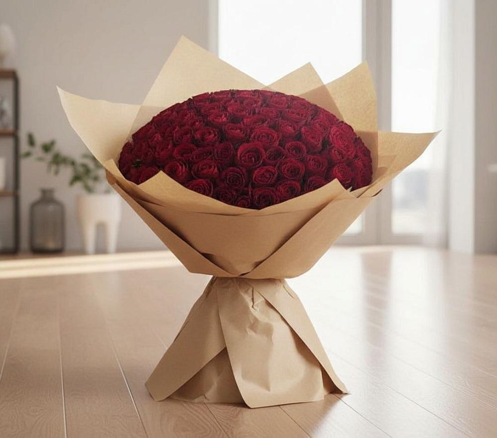 Букет 101 Красная роза в Таврово