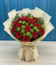 Букет цветов из:  Розы и Хризантемы в Таврово
