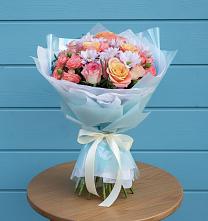 Букет цветов из:  Хризантемы и Розы в Таврово
