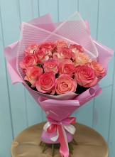 Букет 15 Розовых роз Равель #REPLACE_PRED# Таврово